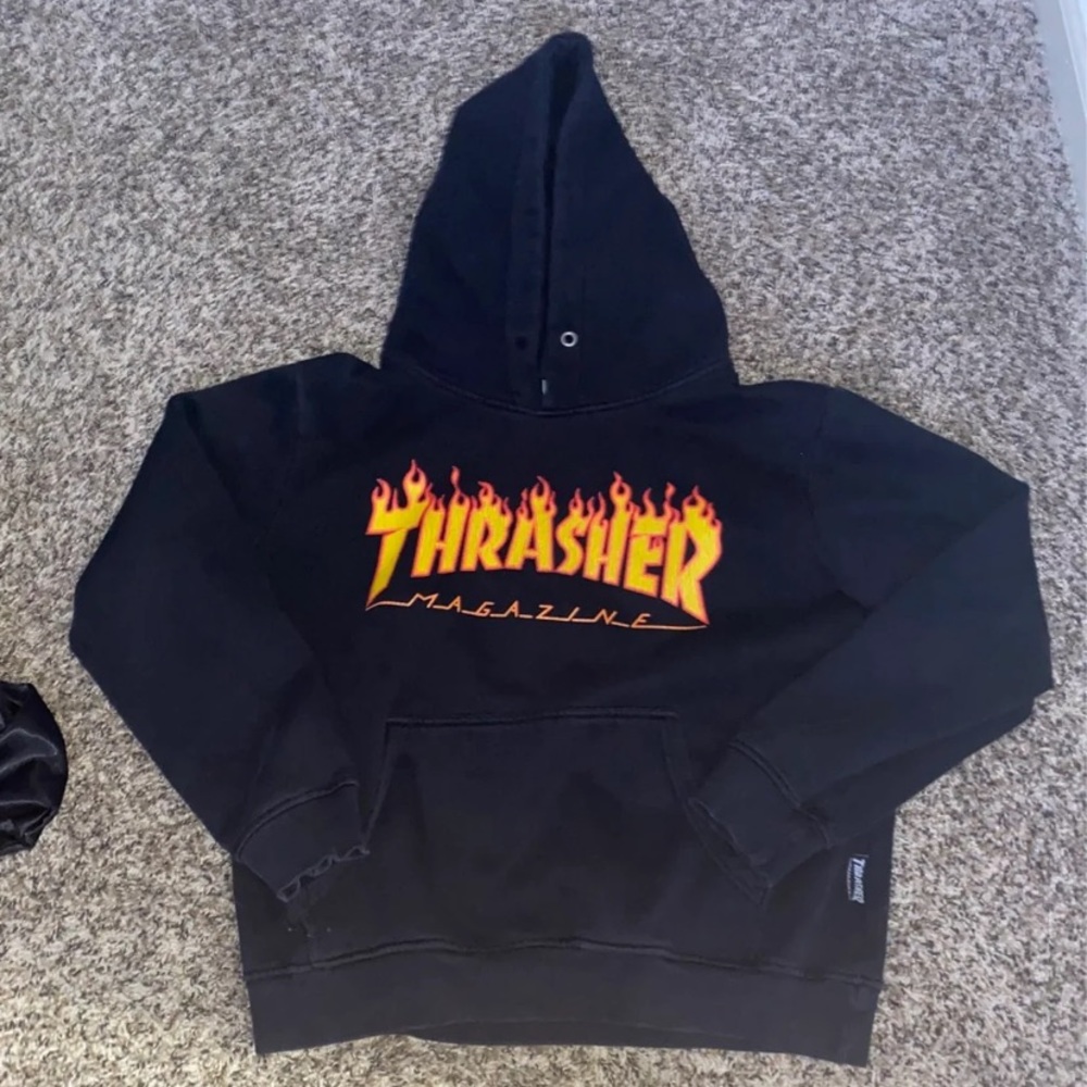 Thrashed Flame Hoodie S/M